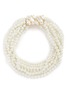 Main View - Click To Enlarge - KENNETH JAY LANE - Shell charm tiered glass pearl necklace