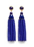 Main View - Click To Enlarge - KENNETH JAY LANE - Beaded tassel drop clip earrings