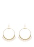 Main View - Click To Enlarge - KENNETH JAY LANE - Resin bead gold plated hoop earrings