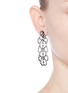 Figure View - Click To Enlarge - KENNETH JAY LANE - Glass crystal lace drop earrings