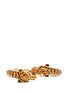Figure View - Click To Enlarge - KENNETH JAY LANE - Enamel double tiger gold plated cuff
