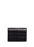 Main View - Click To Enlarge - ALEXANDER WANG - Croc embossed leather flap card holder