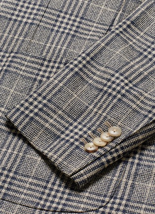 Detail View - Click To Enlarge - BOGLIOLI - K-Jacket' Glen plaid soft blazer