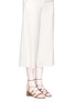 Figure View - Click To Enlarge - FRANCES VALENTINE - 'Jadesu' lace-up suede sandals