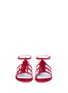 Front View - Click To Enlarge - FRANCES VALENTINE - 'Miasu' tassel caged suede sandals
