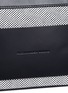 Detail View - Click To Enlarge - ALEXANDER WANG - Leather trim canvas zip pouch