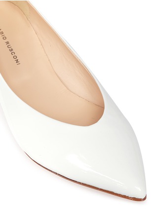 Detail View - Click To Enlarge - FABIO RUSCONI - Pointed toe patent leather flats