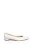 Main View - Click To Enlarge - FABIO RUSCONI - Pointed toe patent leather flats