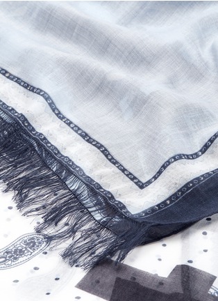 Detail View - Click To Enlarge - ACNE STUDIOS - 'Marjon Diamond' paisley print modal-silk scarf
