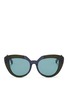 Main View - Click To Enlarge - MARNI - 'Prisma' contrast acetate cat eye sunglasses