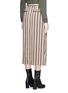 Back View - Click To Enlarge - DRIES VAN NOTEN - Front vent stripe skirt