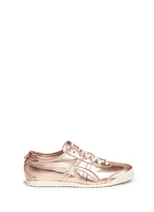 Main View - Click To Enlarge - ONITSUKA TIGER - 'Mexico 66' unisex metallic leather sneakers