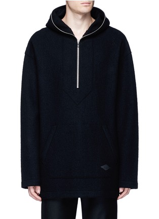 Main View - Click To Enlarge - RAG & BONE - 'Drexel' French terry patch wool hoodie