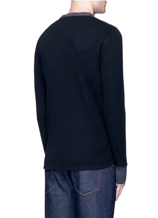 Back View - Click To Enlarge - RAG & BONE - 'Radford' contrast front thermal sweater