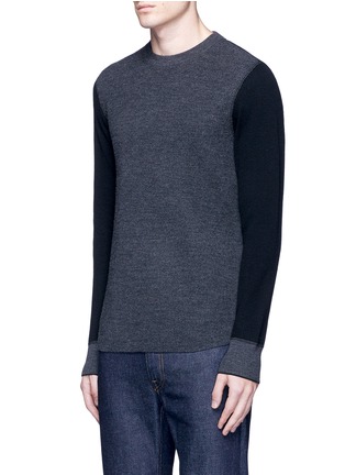 Front View - Click To Enlarge - RAG & BONE - 'Radford' contrast front thermal sweater