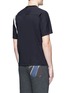 Back View - Click To Enlarge - KOLOR - Contrast stripe tech jersey T-shirt