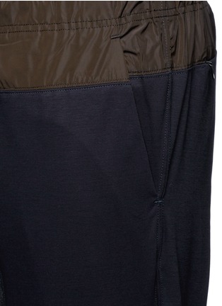 Detail View - Click To Enlarge - KOLOR - Contrast gusset jogging pants
