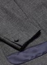 Detail View - Click To Enlarge - KOLOR - Satin lapel wool hopsack blazer