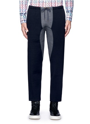 Main View - Click To Enlarge - KOLOR - Contrast gusset neoprene pants