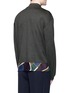 Back View - Click To Enlarge - KOLOR - Camouflage print hem wool sweater