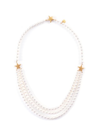 Main View - Click To Enlarge - TASAKI - 'First Lady Star' Akoya pearl 22k yellow gold necklace