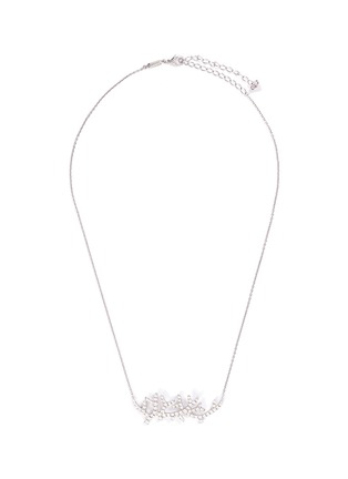 Main View - Click To Enlarge - TASAKI - 'Coral' diamond 18k white gold pendant necklace