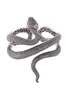 Main View - Click To Enlarge - LYDIA COURTEILLE - Diamond garnet rhodium 18k gold snake bangle