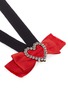 Detail View - Click To Enlarge - LANVIN - 'Courtney' convertible heart brooch ribbon necklace set