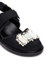 Detail View - Click To Enlarge - MARNI - 'Fussbett' jewelled techno sandals