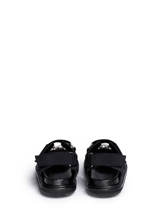 Back View - Click To Enlarge - MARNI - 'Fussbett' jewelled techno sandals