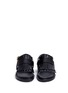 Front View - Click To Enlarge - MARNI - 'Fussbett' colourblock kiltie fringe leather sandals
