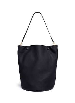Main View - Click To Enlarge - MARNI - Large pebbled leather bucket bag