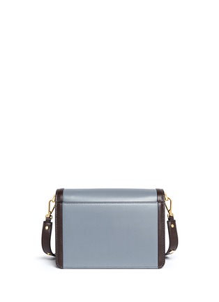 Back View - Click To Enlarge - MARNI - 'Trunk' colourblock leather flap bag