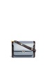 Main View - Click To Enlarge - MARNI - 'Trunk' colourblock leather flap bag