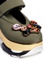 Detail View - Click To Enlarge - MARNI - Jewelled patent platform Mary Jane sneakers