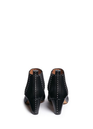 Back View - Click To Enlarge - GIVENCHY - Stud border leather Chelsea boots