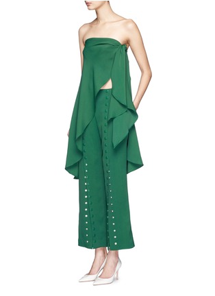Figure View - Click To Enlarge - 72722 - Side knot crepe sarong long top