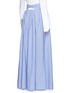 Back View - Click To Enlarge - 72722 - 'Morning After' cutout waist chambray maxi skirt