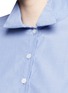 Detail View - Click To Enlarge - 72722 - Asymmetric French cuff chambray shirt