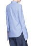 Back View - Click To Enlarge - 72722 - Asymmetric French cuff chambray shirt