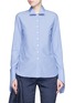 Main View - Click To Enlarge - 72722 - Asymmetric French cuff chambray shirt