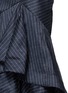 Detail View - Click To Enlarge - 72722 - 'Bidi Bidi Bom Bom' linen pinstripe ruffle skirt