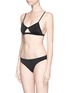 Figure View - Click To Enlarge - SO NOIRE - 'Biarritz' cutout triangle bikini set
