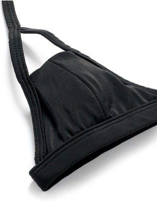 Detail View - Click To Enlarge - SO NOIRE - 'St Tropez' harness cutout triangle bikini set