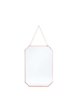 Main View - Click To Enlarge - &K - Hanging copper rectangular mirror