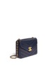 Figure View - Click To Enlarge - VINTAGE CHANEL - Jumbo chevron quilted caviar leather flap bag