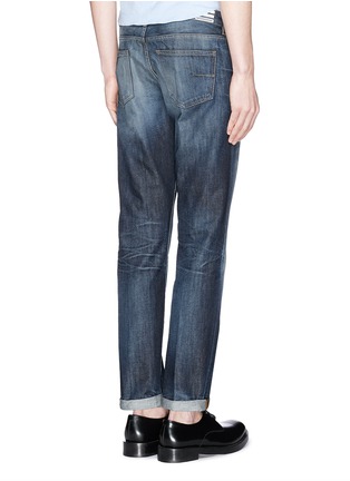 Back View - Click To Enlarge - MAURO GRIFONI - 'Pier' dark wash jeans