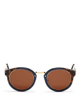 Main View - Click To Enlarge - SUPER - 'Panamá Costiera' tortoiseshell round sunglasses