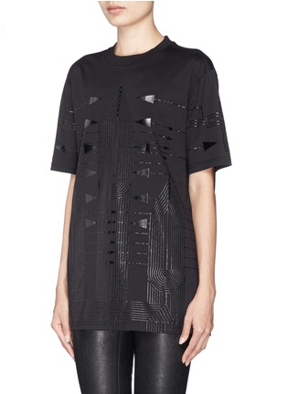 Front View - Click To Enlarge - GIVENCHY - Bow arrow print T-shirt