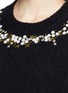 Detail View - Click To Enlarge - GIVENCHY - Floral embroidery wool-cashmere bouclé sweater